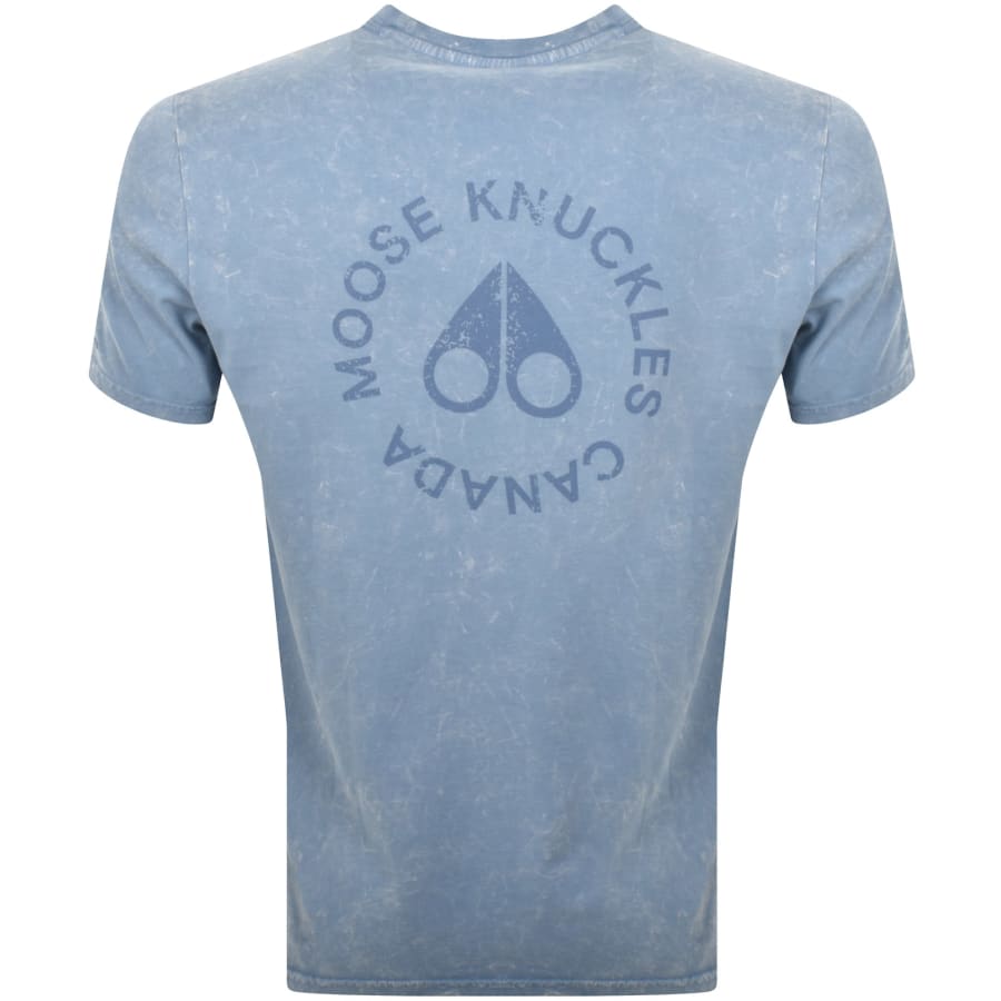 【Moose Knuckles】オフアイランド コットンTシャツ★カッコイイ Moose Knuckles Off Island T Shirt Blue | Mainline Menswear